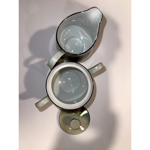 Vintage Sango China Occupied Japan Rose Floral Design Sugar Bowl & Creamer - Picture 10 of 10